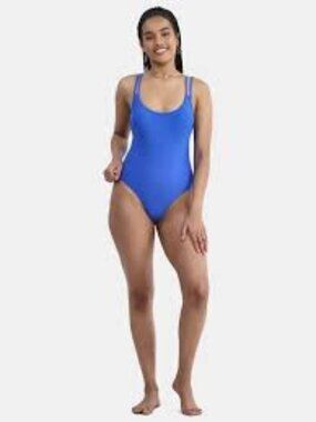 High-cut Leg Swimsuit Sky Blue